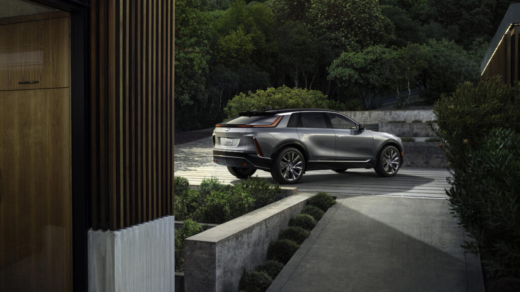 defined by taut lines and clean surfaces, lyriq is assertive and